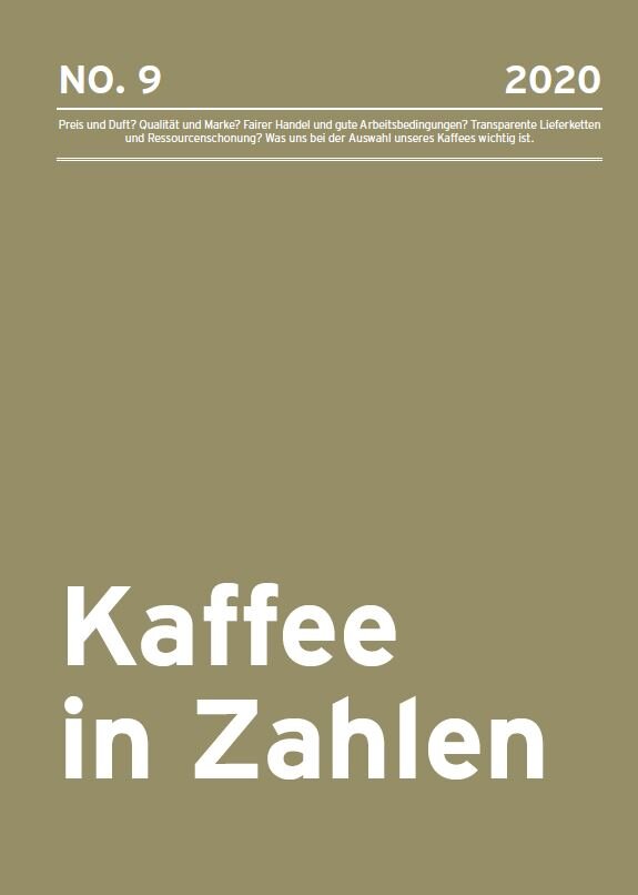 Titelseite: „Kaffee in Zahlen“, Ausgabe 2020