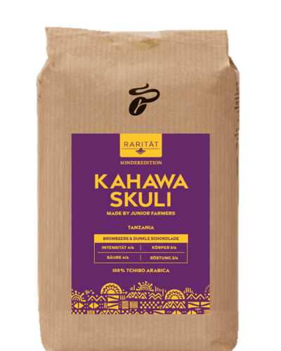 Braune Kaffeepackung Kahawa Skuli von Tchibo
