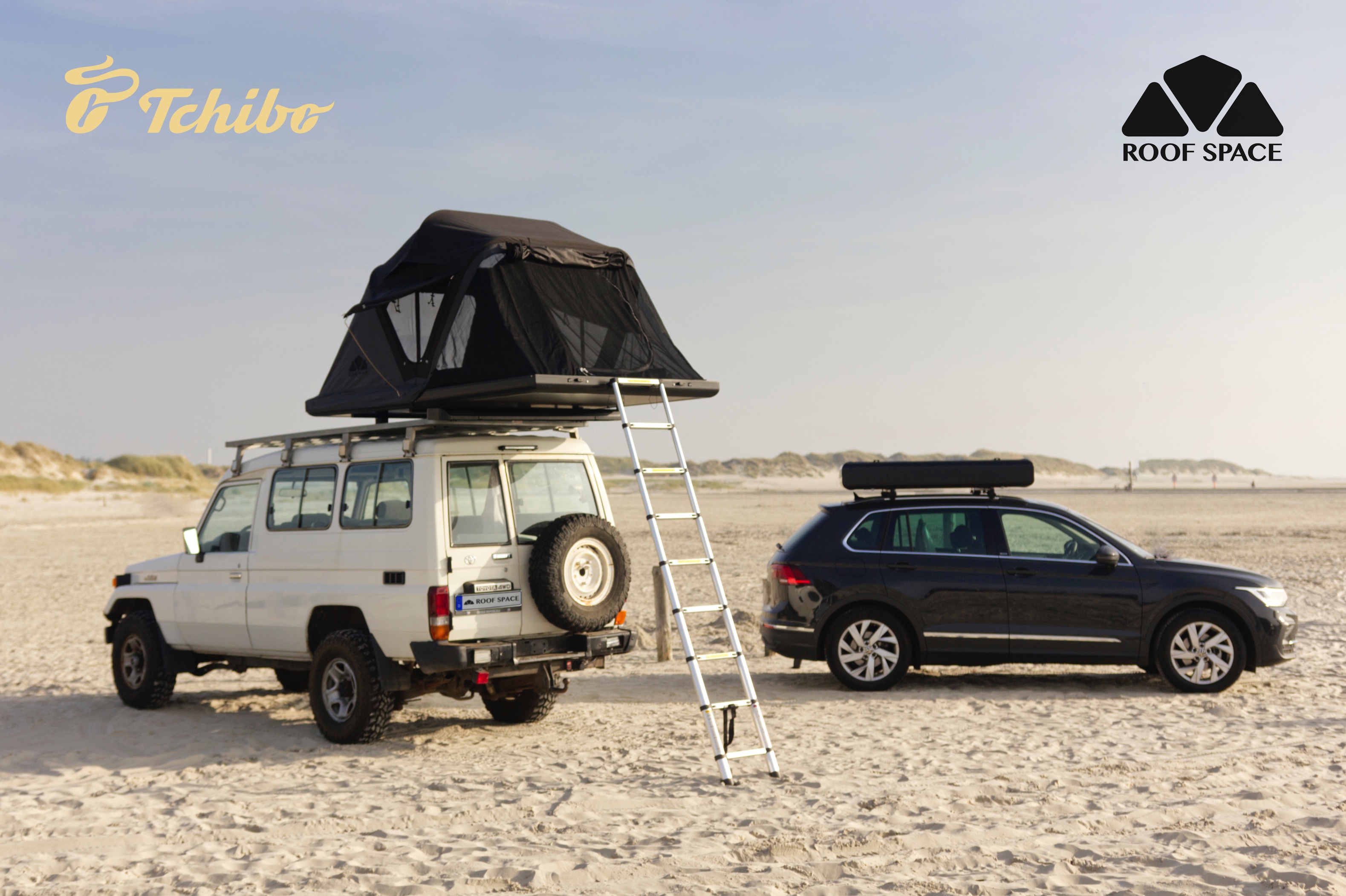 Hoch woll'n wir leben: Auto-Dachzelt mit Panorama-Terrasse bei Tchibo