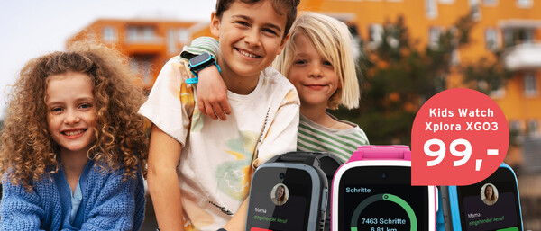 Kinder mit Smartwatches, Angebot Kids Watch 99 Euro