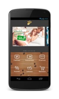 Smartphone mit geöffneter Shopping-App