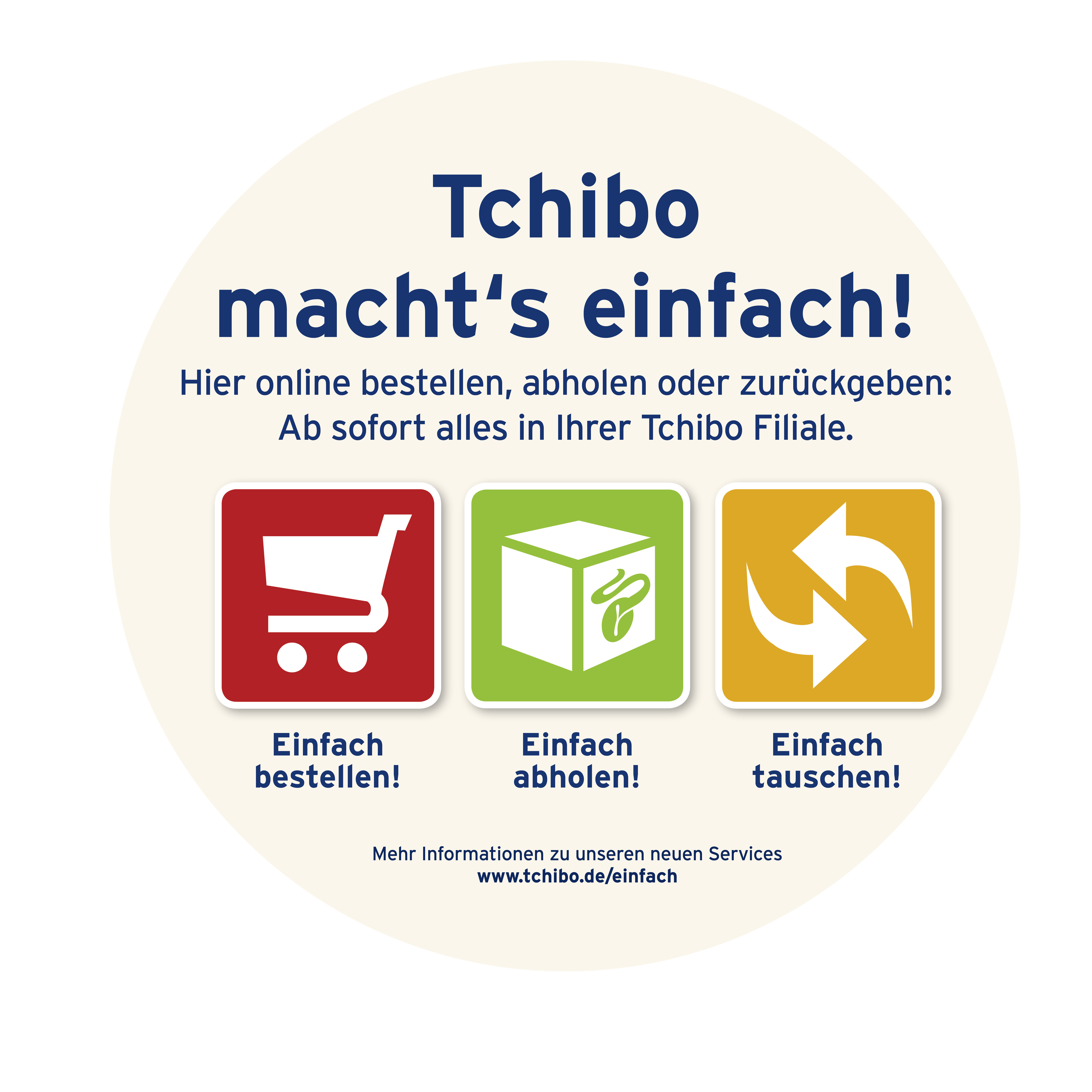 Tchibo: Einfach bestellen, abholen, tauschen