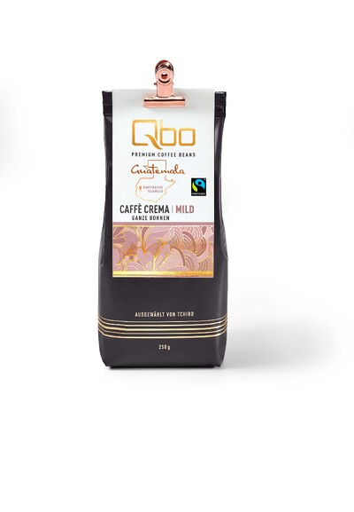 Qbo Guatemala Caffè Crema mild, ganze Bohnen