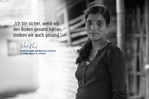 Shashi Beleaiah, Bio-Baumwoll-Farmerin: Ich bin sicher, wenn wir den Boden gesund halten, bleiben wir auch gesund.