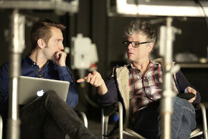 Dreh-Besprechung Kameramann Jann Döppert und Regisseur Olivier Gondry