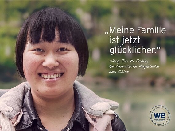 Wang Jie, Angestellte aus China