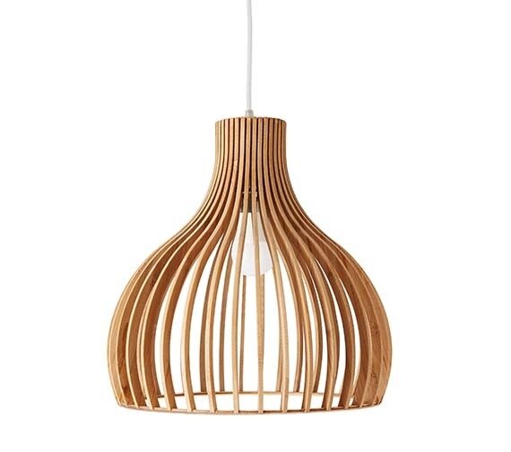 Garantiert Bambus! LED-Pendelleuchte