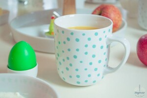 Punkte-Party auf der Tchibo Tasse.