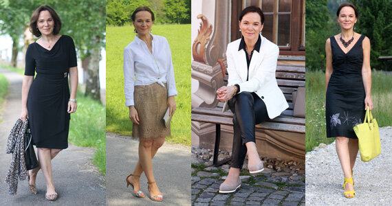 Annette in ihren Lieblingsoutfits.