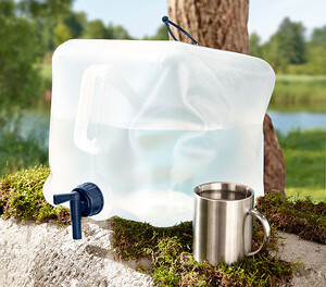 Sehr praktisch: der faltbare Wasserkanister für unterwegs!