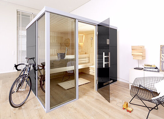 Eine Sauna passt in die kleinste Hütte - unter Umständen
