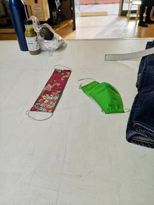 Selbstgenähter Mundschutz