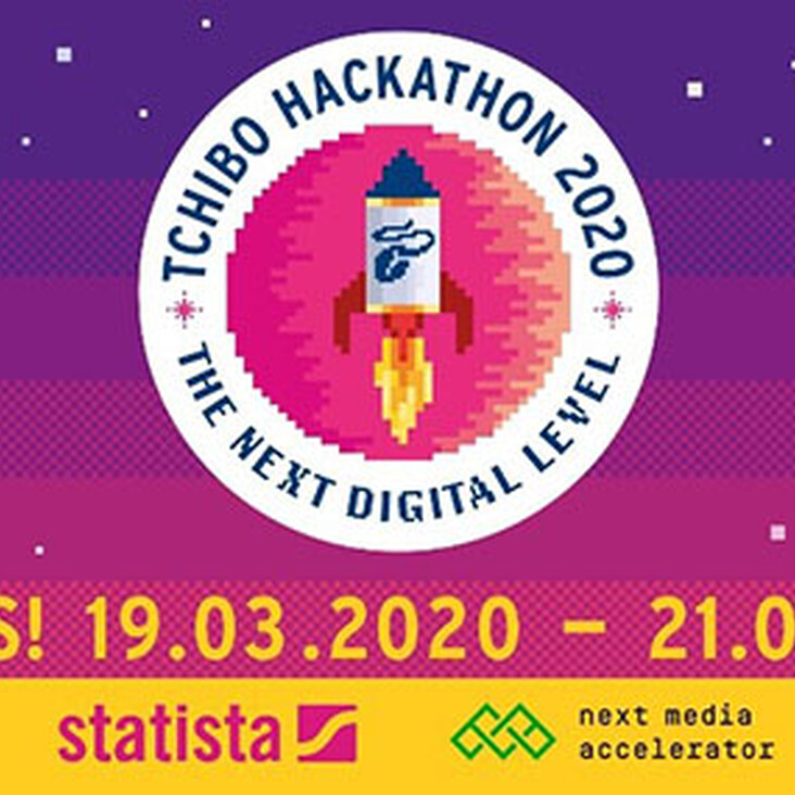 Tchibo Hackathon 2020 Raketenmotiv, Datum und Logos