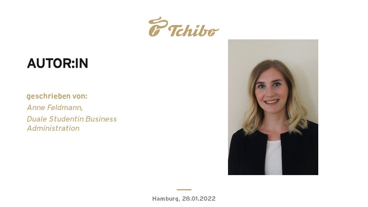 Tchibo Folie mit Autorin und verpixeltem Porträt