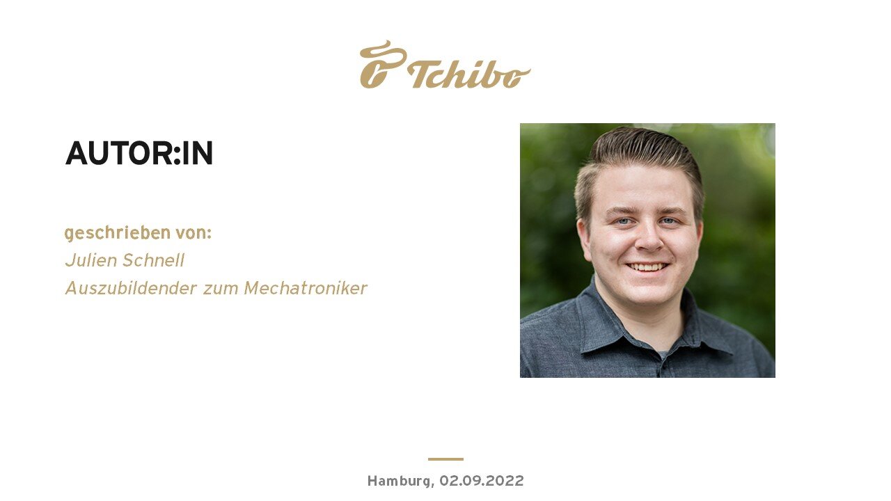 Autorenvorstellung von Tchibo mit Porträtfoto