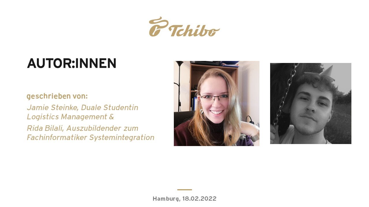 Tchibo-Seite mit Autor:innen und Porträtfotos