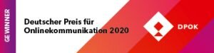 Logo Deutscher Preis für Onlinekommunikation 2020