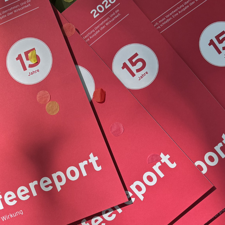 Rote „Kaffeereport“-Magazine, 15 Jahre Jubiläum