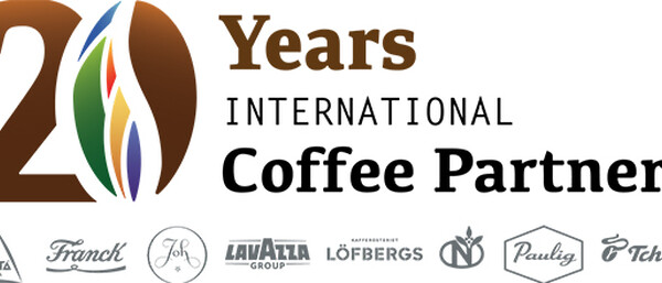 Logo: 20 Years International Coffee Partners