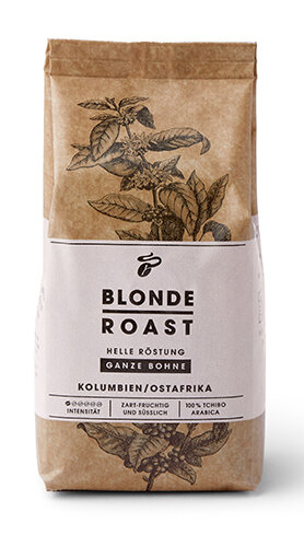 Tchibo Blonde Roast Kaffeepackung aus Papier