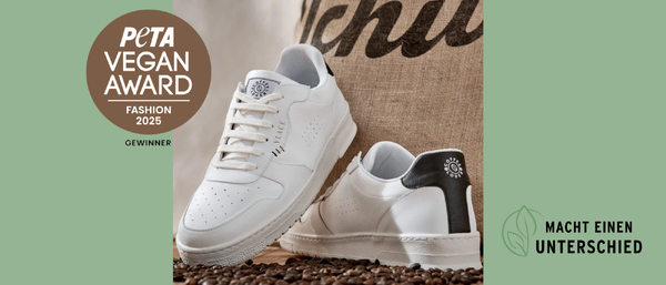 Weiße vegane Sneaker, PETA Fashion Award 2025