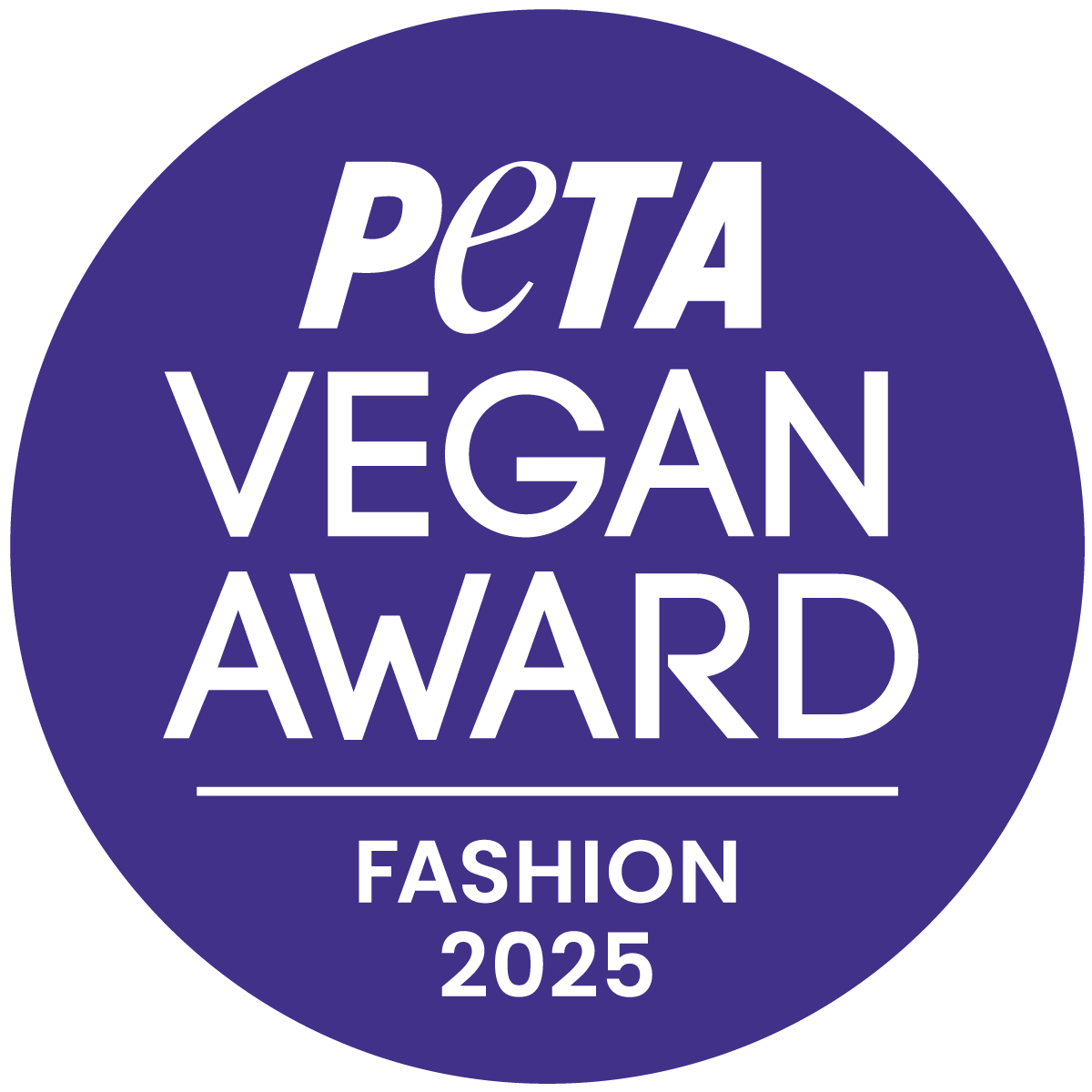 Lila PETA-Logo: Vegan Fashion Award 2025