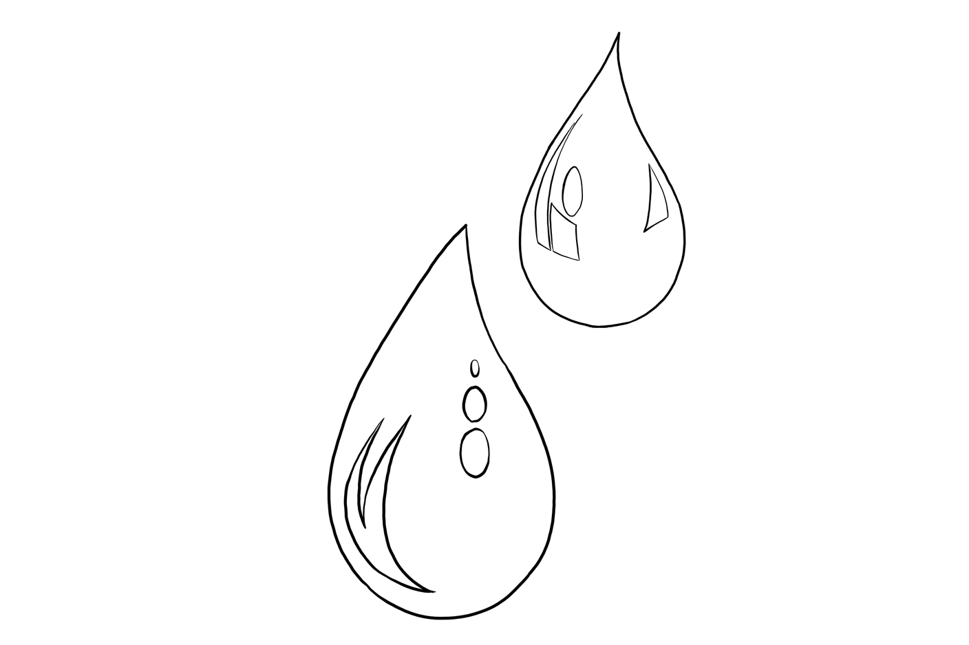 Illustration von Wassertropfen
