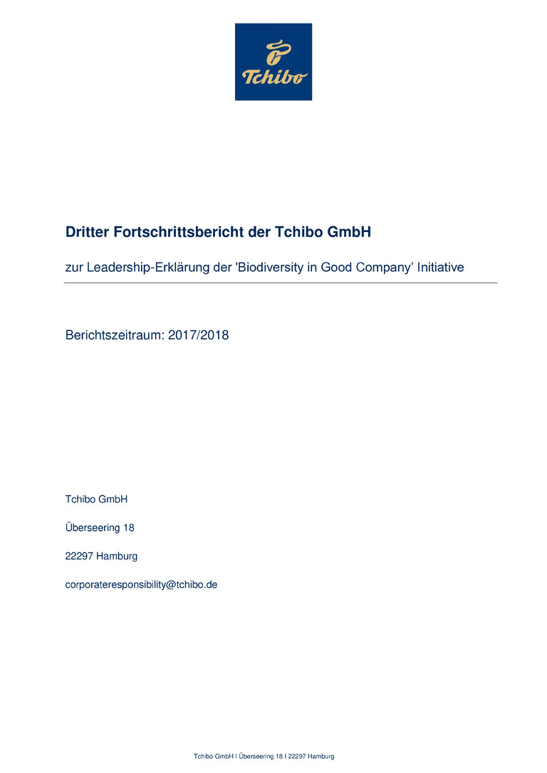 PDF-file Preview for: Fortschrittsbericht Biodiversity 2017/2018