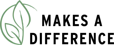 Minimal green leaf logo on black background