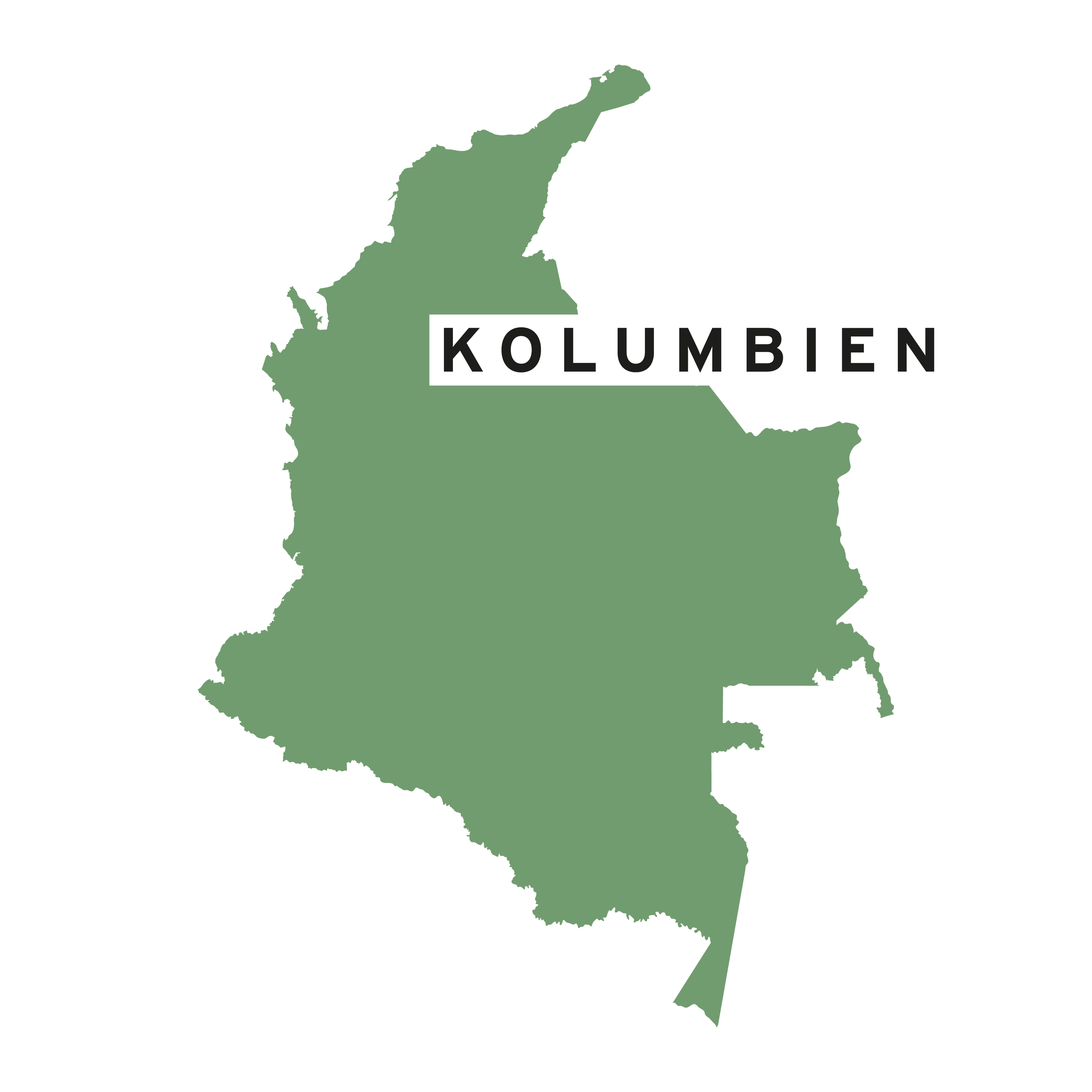 Kolumbien Landkarte