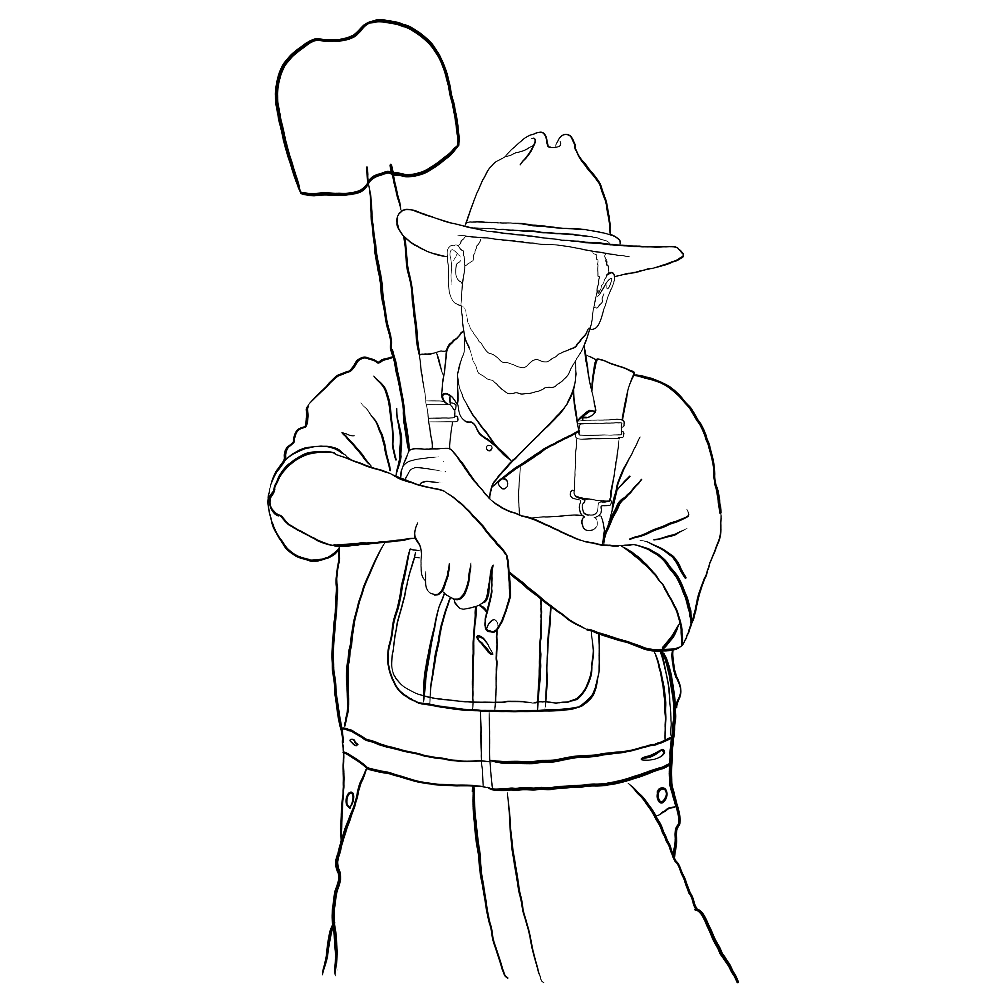 Solid black square background