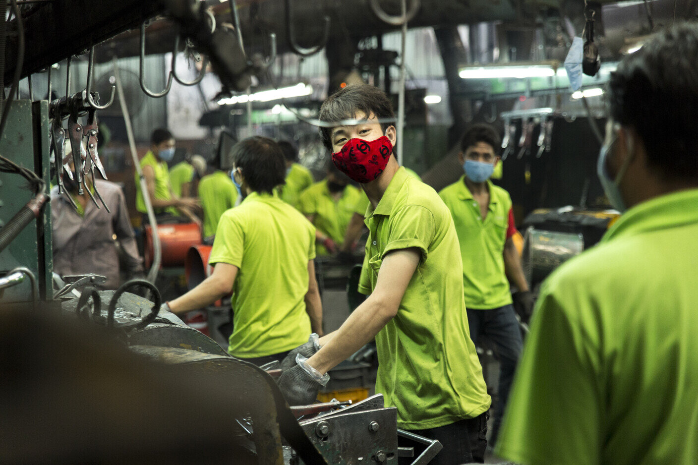 Arbeiter in einer Fabrik