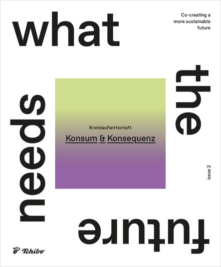 Plakat „Konsum & Konsequenz“ von Tchibo